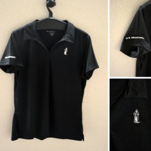 Ladies Black Micro-Piqué - M354W Harriton