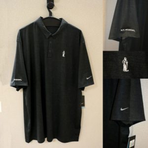 Nike Mens Dri-FIT Crosshatch Polo Anthracite Black 838965